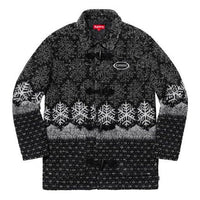Supreme FW18 Snowflake Toggle Fleece Jacket Black SUP-FW18-1136