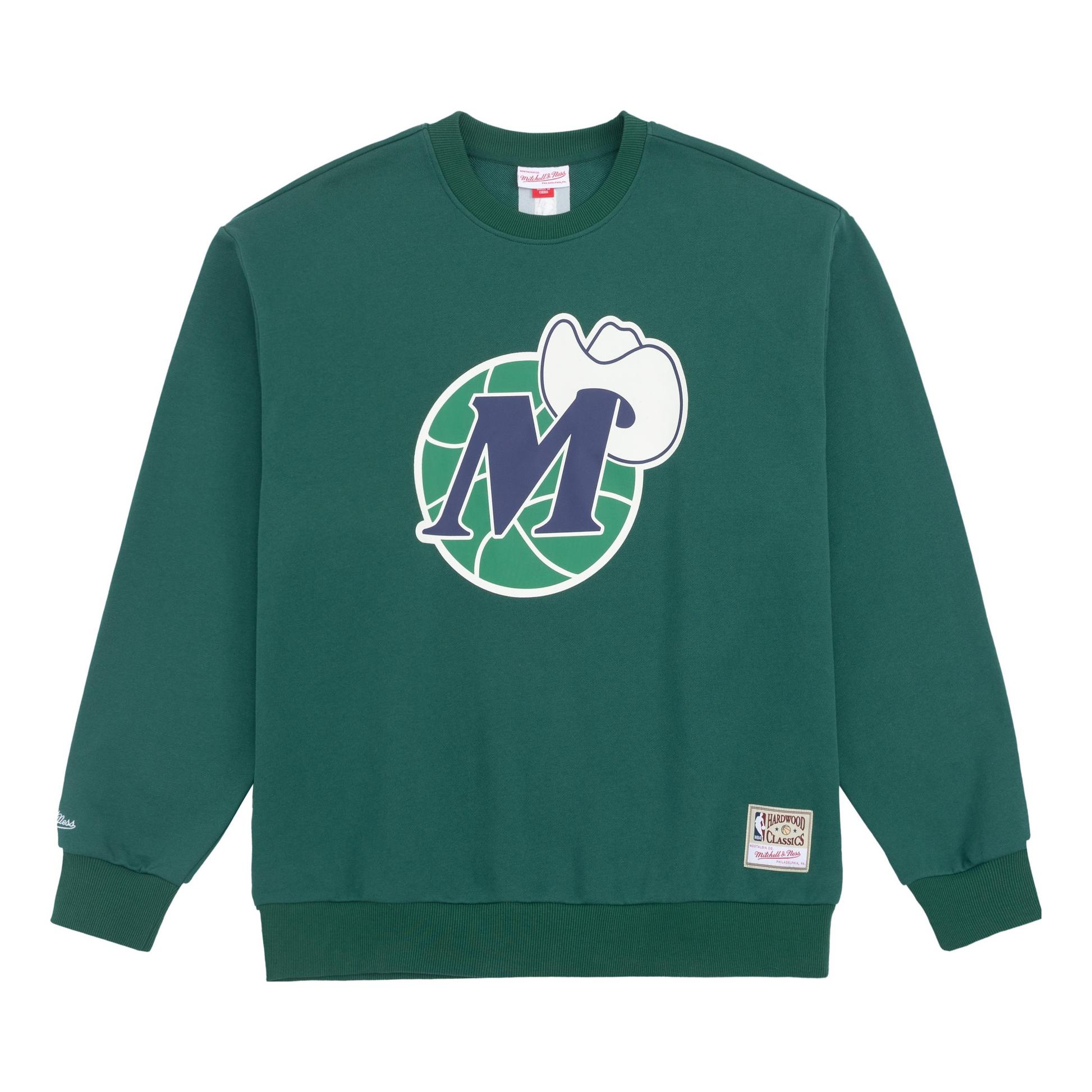 Mitchell & Ness x NBA Dallas Mavericks There and Back Pullover Sweatshirt 'Green' MNJYFWHD23092006