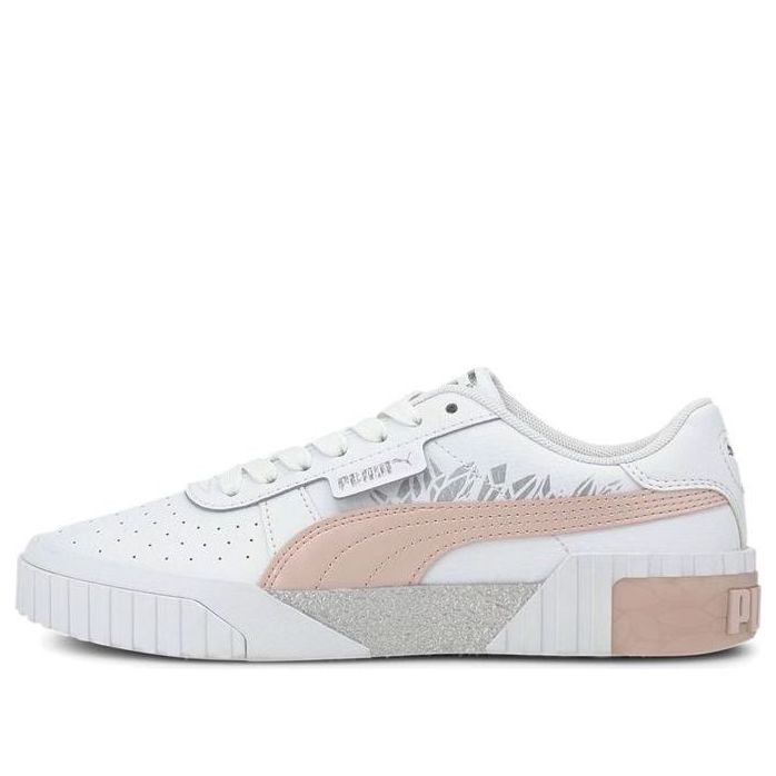 (GS) PUMA Cali Arctic Casual Board Shoes White/Pink 373157-02