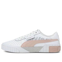 (GS) PUMA Cali Arctic Casual Board Shoes White/Pink 373157-02