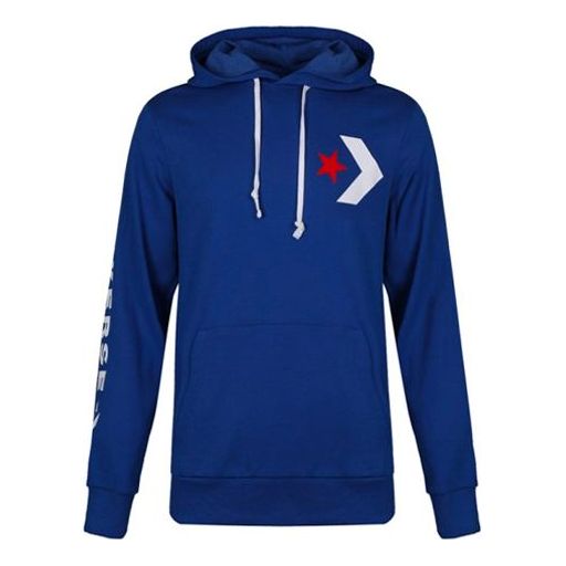 Converse Large Logo Star Chevron Hoodie Asia Sizing 'Blue' 10007744-A02