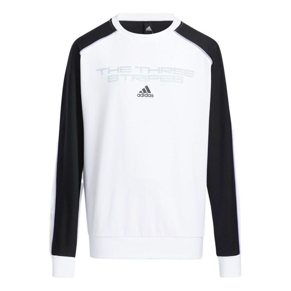 (GS) adidas Flagship Aeroready Long-Sleeve T-Shirt Asia Sizing 'White Black' HE2580