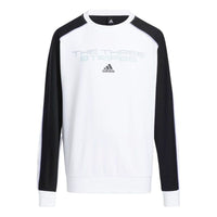 (GS) adidas Flagship Aeroready Long-Sleeve T-Shirt Asia Sizing 'White Black' HE2580