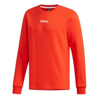 adidas neo M C+ SW Round Neck Fleece Lined Long Sleeves Pink Red Fluorescence EI4707