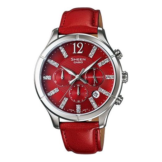 CASIO Businesses SHE-5020L-4A White Red Analog SHE-5020L-4A2021