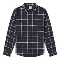 Nike SB Skate Flannel Plaid lapel Long Sleeves Shirt Black DA4250-010