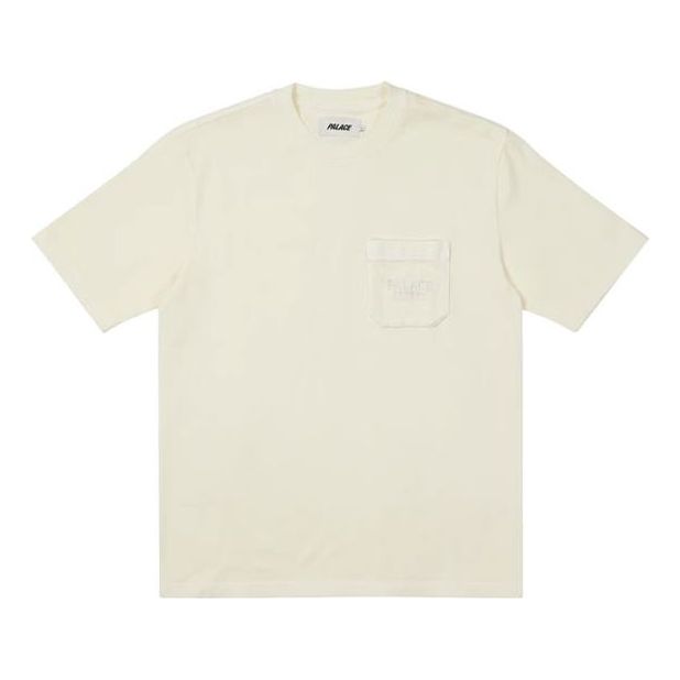 PALACE Solid Color Alphabet Short Sleeve Unisex White P20ES068