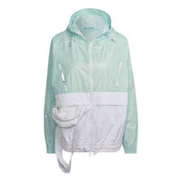 (WMNS) adidas Sports Hooded Zipper Frozen Green Jacket HD9129