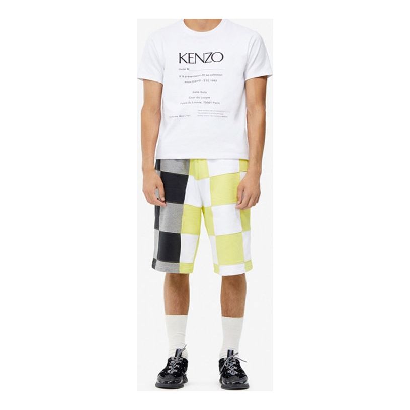 Men's KENZO Pattern Short Sleeve White F95-5TS018-4CB-01