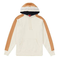 Supreme FW18 Paneled Hooded Sweatshirt Natural SUP-FW18-774