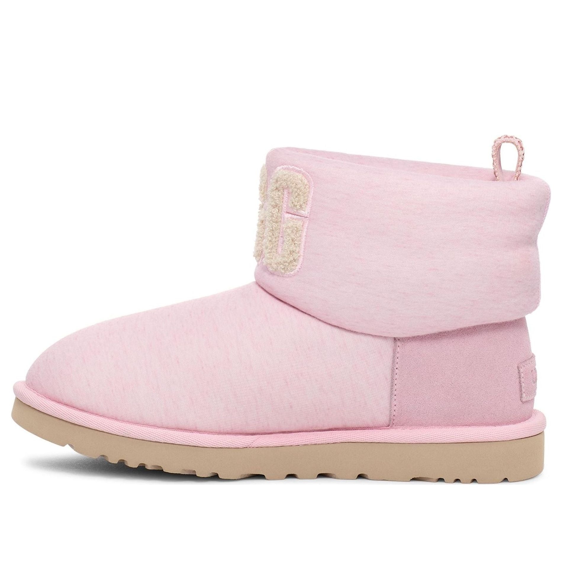 (WMNS) UGG Classic Mini Fur Jersey Cozy Boot 'Pink' 1144290-PNKM