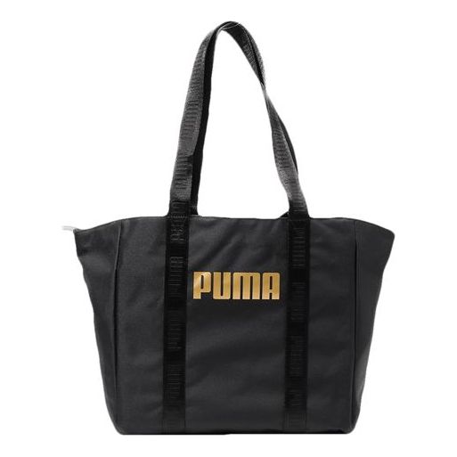 PUMA Core Base Large Shopper Bag 'Black Gold' 076947-01