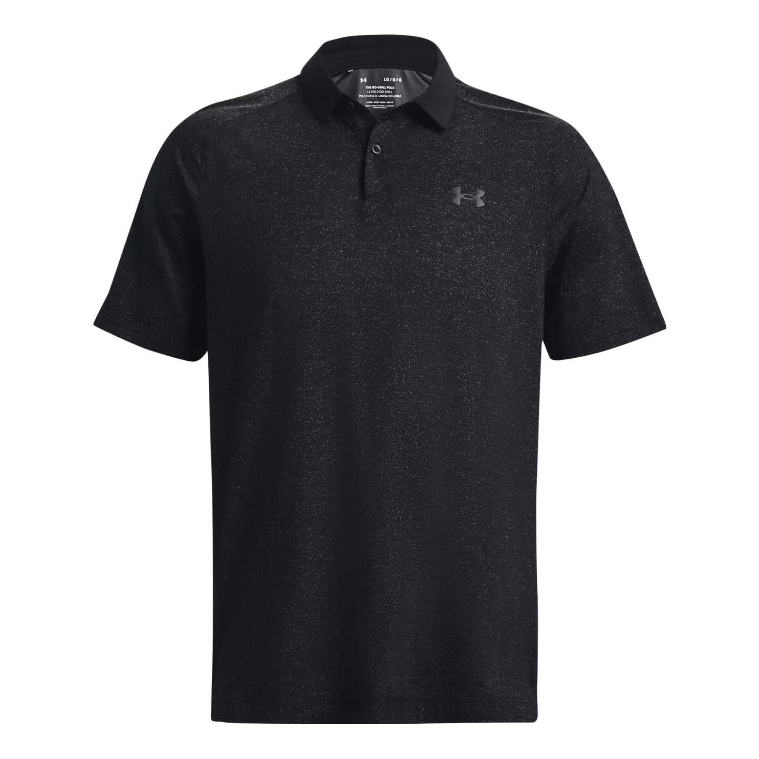 Under Armour Iso-Chill Heather Polo Shirt 'Black' 1377294-001