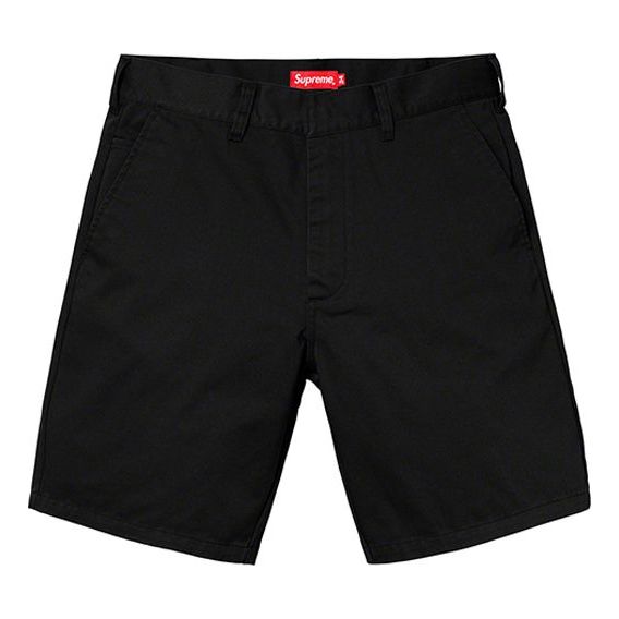 Supreme SS19 Work Short Cargo Shorts Unisex Black SUP-SS19-10119