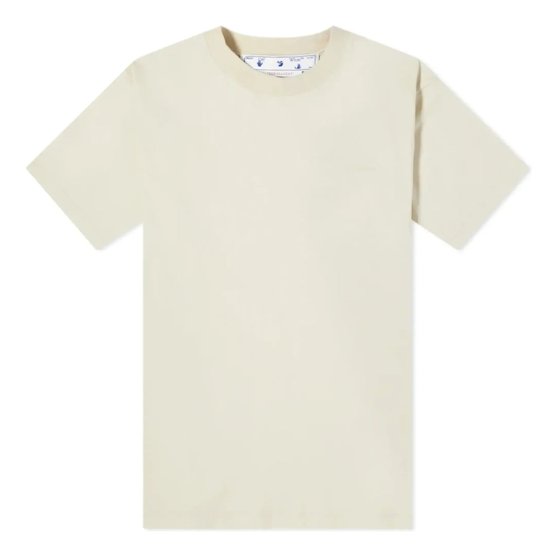 (WMNS) Off-White Diag-print T-shirt 'Beige' OWAA049C99JER0016161