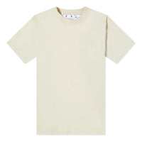 (WMNS) Off-White Diag-print T-shirt 'Beige' OWAA049C99JER0016161