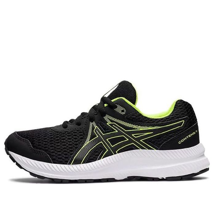 (GS) ASICS Contend 7 'Black Hazard Green' 1014A192-005
