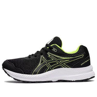 (GS) ASICS Contend 7 'Black Hazard Green' 1014A192-005