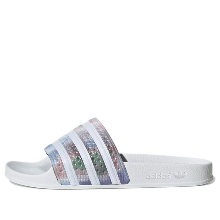 (WMNS) adidas originals Adilette 'White Purple' H00150