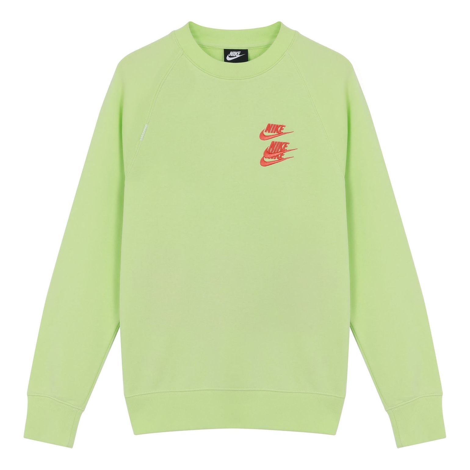Men's Nike Embroidered Logo Round Neck Pullover Green DD0883-383