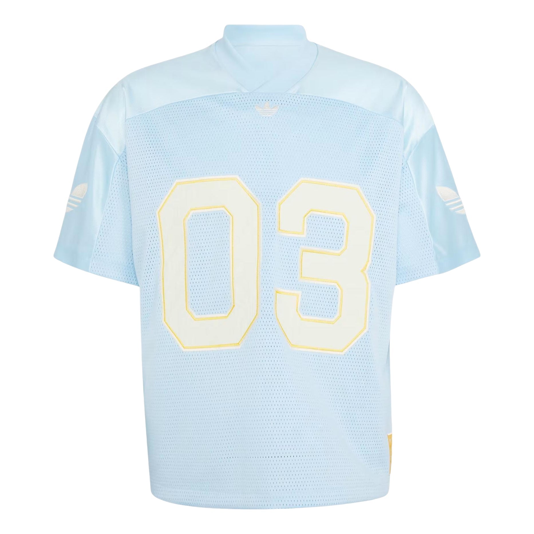 adidas Jersey Asia Sizing 'Light Blue Yellow' KU3878