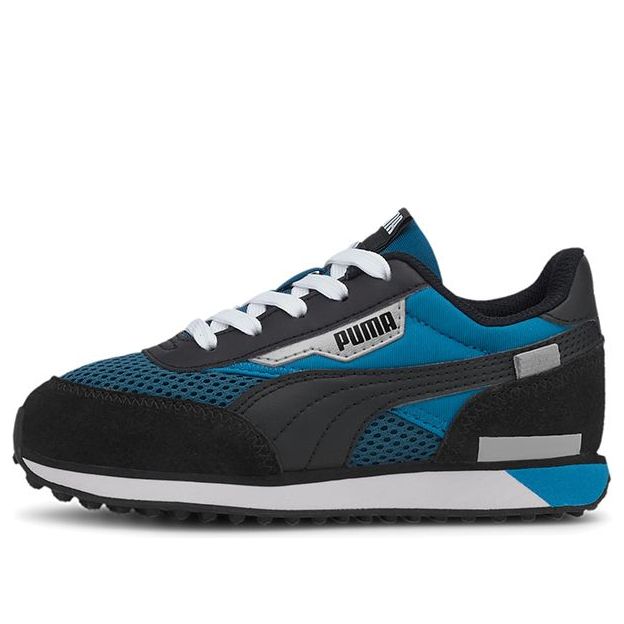(PS) PUMA Future Rider Galaxy Sports Running Shoes Blue/White/Black 374425-02