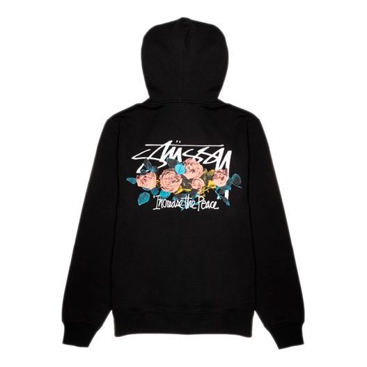 Stussy itp Roses Hood Rose Flowers Unisex Black 1924574