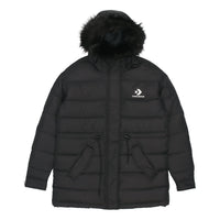 (WMNS) Converse Long Down Jacket Asia Sizing 'Black' 10007727-A03