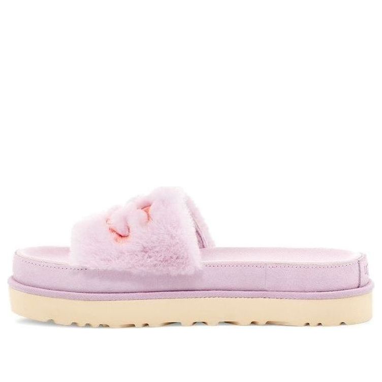 (WMNS) UGG Laton Fur Slide Purple Slippers 1111236-CATR