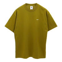 Men's Nike Solo Swoosh Solid Color Sports Round Neck Short Sleeve Desert T-Shirt DA0321-318