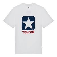 Converse x TELFAR Crossover Basketball Sports Printing Round Neck Short Sleeve White T-Shirt 10022844-A01