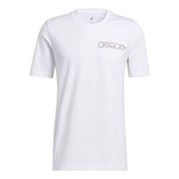 adidas Beijing Tee Cartoon Printing Basketball Casual Sports Short Sleeve White GU6287