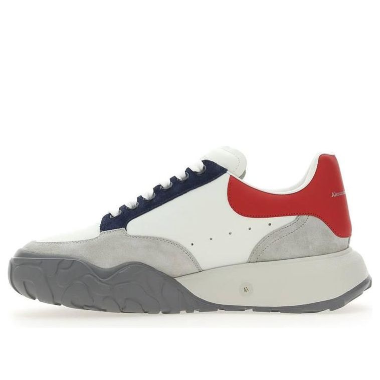 Alexander McQueen Court Trainer 'Grey White Red' 705117WIAAC8990