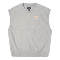 Converse Double Twill Knit Vest Asia Sizing 'Grey' 10022919-A01