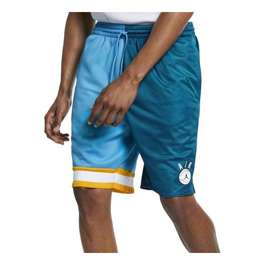 Air Jordan DNA Colorblock Mesh Breathable Basketball Sports Shorts Blue AJ1113-301