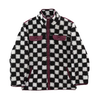 (WMNS) Vans Casual Polar Fleece Sports Jacket Black White Colorblock  VN0A5LJ3705
