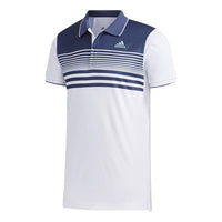 adidas Stripe Casual Short Sleeve polo White FN1452