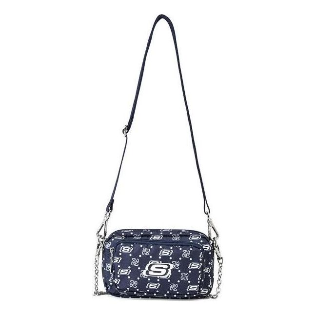 Skechers Casual Adjustable Fabric Crossbody Single Shoulder Bag 'Navy White' L422U183-0012