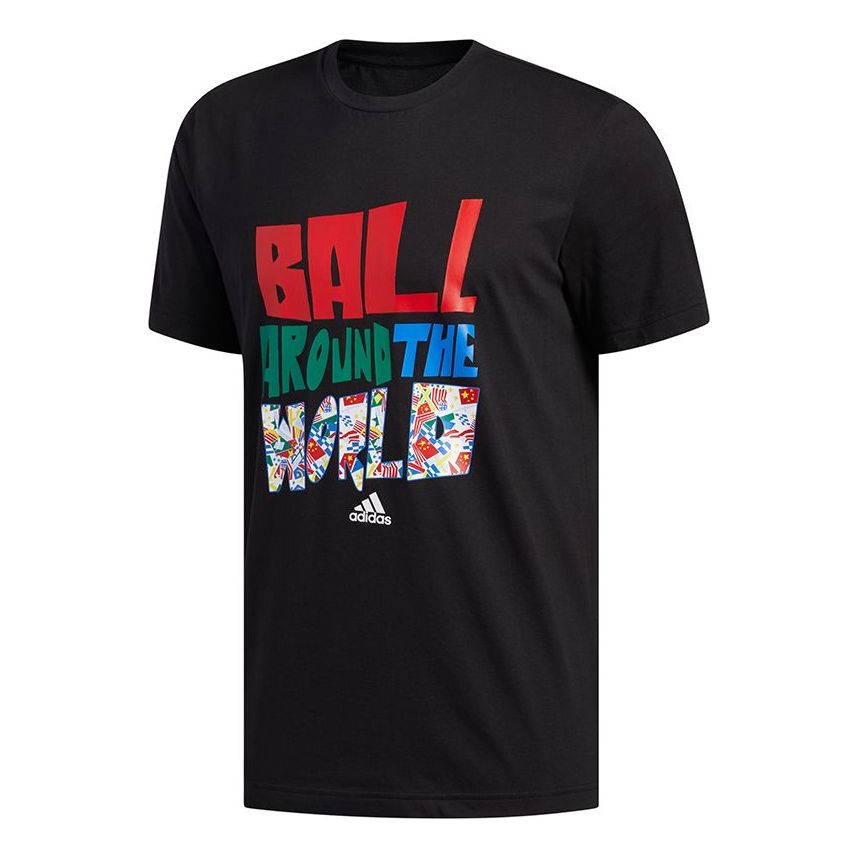 adidas Batw Verbiage Short Sleeve Men's Black DX7002