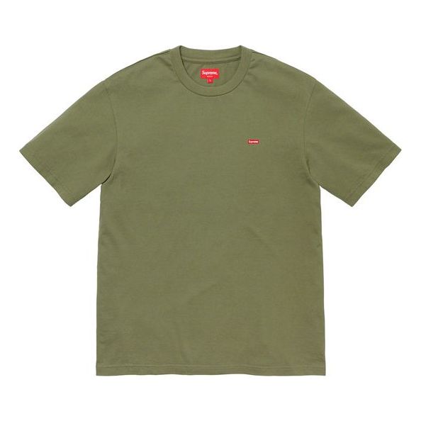 Supreme FW19 Week 1 Small Box Tee Short Sleeve Unisex Olive Green SUP-FW19-421