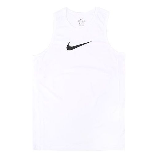 Nike Contrasting Colors Logo Printing Sports Vest White BV9387-100