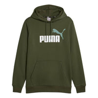 PUMA Essentials+ Big Logo Hoodie 'Olive Green' 586764-31