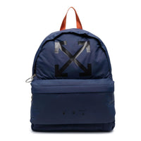Off-White logo Printing Backpack Unisex Blue OMNB060F21FAB0014510