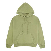 (WMNS) Levi's Series Embroidered Logo Hoodie 'Green' 85279-0031