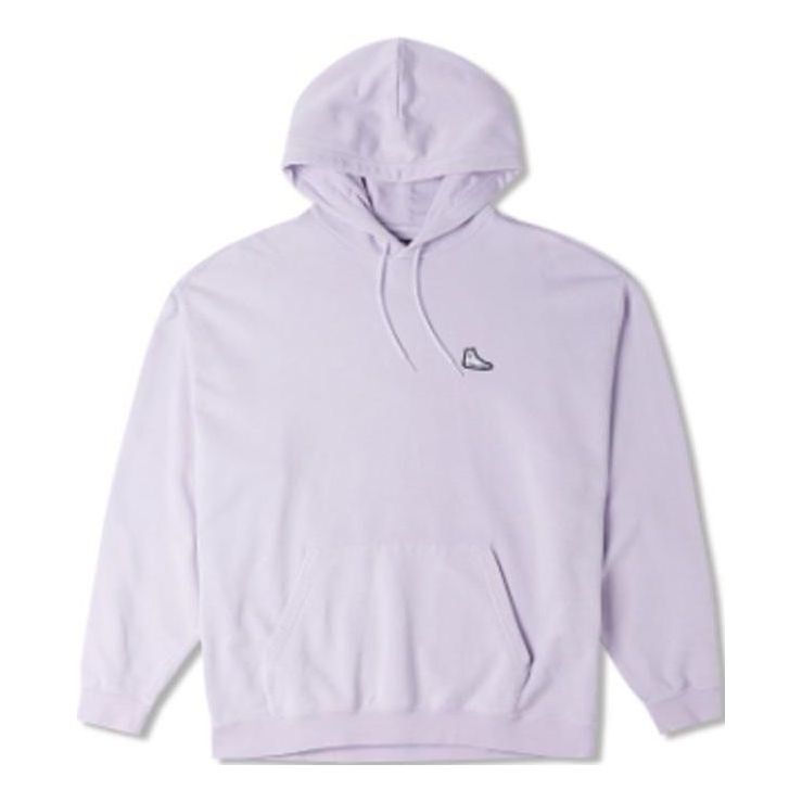 Converse Go To Embroidered Sneaker Patch Hoodie Asia Sizing 'Light Purple' 10025456-A06