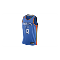 Nike NBA Basketball Jersey SW Fan Edition Oklahoma City Thunder Paul George No. 13 Blue 864497-409