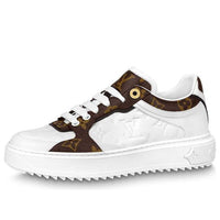(WMNS) LOUIS VUITTON Time Out Sneakers 'White Monogram with Brown Monogram' 1AAWFP