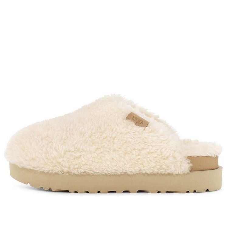 (WMNS) UGG Fuzz Sugar Slide 'Natural' 1121634-NAT