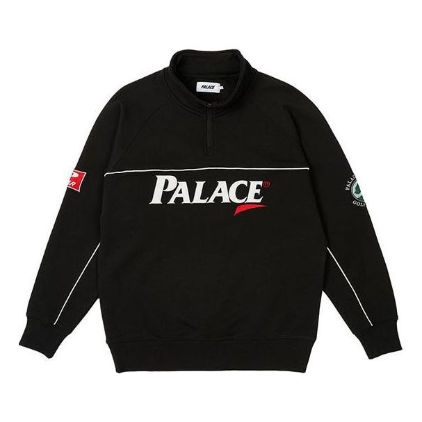Palace FW23 PAR 1/4 Zip Funnel Jacket 'Black' P25CS132