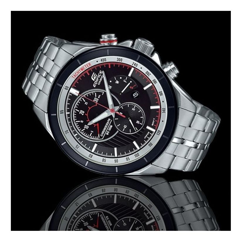CASIO EDIFICE Series Classic Leisure Fashion Men's Black Dial Mens Black Analog EFR-561DB-1BV